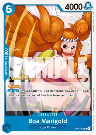 Boa Marigold (OP13-052)  [Carrying On His Will: 3rd Anniversary Tournament Cards]