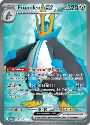 Empoleon ex 114/094 [ME02 Phantasmal Flames]  - Holofoil