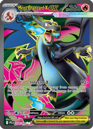 Mega Charizard X ex 109/094 [ME02 Phantasmal Flames]  - Holofoil