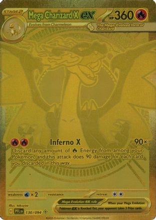 Mega Charizard X ex 130/094 [ME02 Phantasmal Flames]  - Holofoil