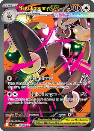 Mega Lopunny ex 128/094 [ME02 Phantasmal Flames]  - Holofoil