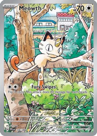 Meowth 106/094 [ME02 Phantasmal Flames]  - Holofoil