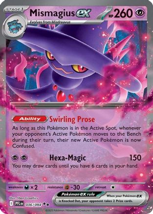 Mismagius ex 036/094 [ME02 Phantasmal Flames]  - Holofoil