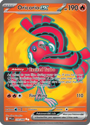 Oricorio ex 110/094 [ME02 Phantasmal Flames]  - Holofoil