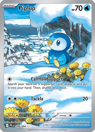 Piplup 098/094 [ME02 Phantasmal Flames]  - 1st Edition Holofoil