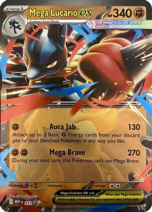 Mega Lucario ex 012 [ME Mega Evolution Promo]  - Holofoil