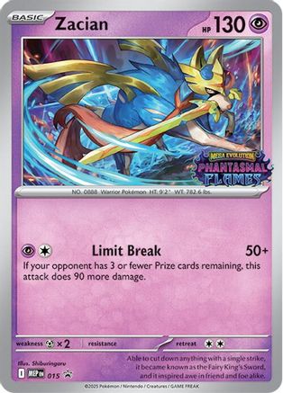 Zacian (Prerelease) 015 [ME Mega Evolution Promo]  - Holofoil