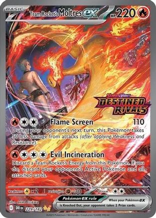 Team Rocket's Moltres ex 229/182 [Miscellaneous Cards & Products]  - Holofoil
