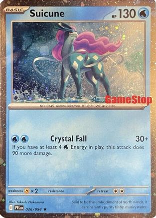 Suicune (Cosmos Holo) (Gamestop Exclusive) 026 [Miscellaneous Cards & Products]  - Holofoil