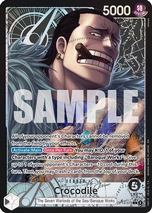 Crocodile - OP14-079 (Alternate Art) (OP14-079)  [The Azure Sea's Seven] Foil