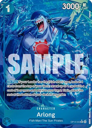 Arlong (Alternate Art) (OP14-042)  [The Azure Sea's Seven] Foil