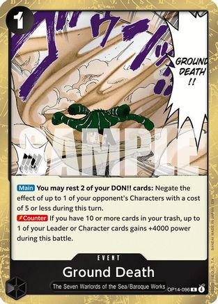 Ground Death (OP14-096)  [The Azure Sea's Seven] Foil