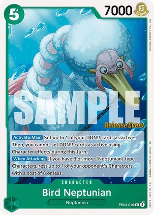 Bird Neptunian (EB04-016)  [The Azure Sea's Seven Release Event Cards]