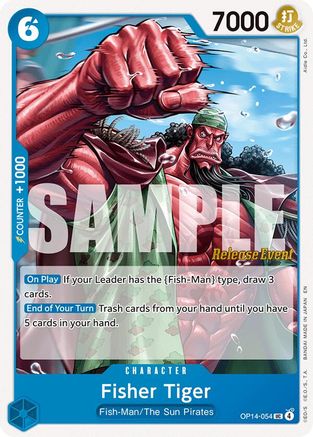 Fisher Tiger (OP14-054)  [The Azure Sea's Seven Release Event Cards]
