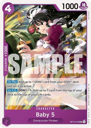 Baby 5 (OP14-072)  [The Azure Sea's Seven Release Event Cards]