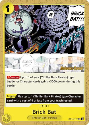 Brick Bat (OP14-117)  [The Azure Sea's Seven Release Event Cards]