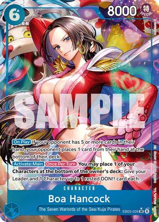 Boa Hancock (Alternate Art) (EB03-026)  [Extra Booster: One Piece Heroines Edition] Foil