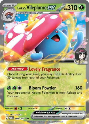 Erika's Vileplume ex 003 [ME Ascended Heroes]  - Holofoil