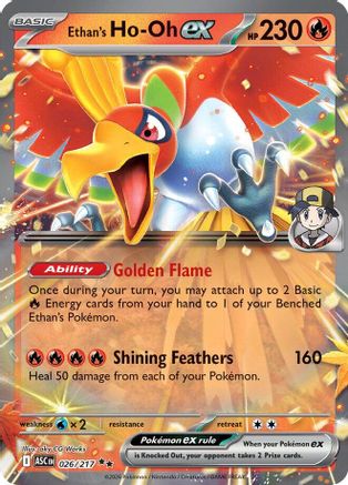 Ethan's Ho-Oh ex 026 [ME Ascended Heroes]  - Holofoil