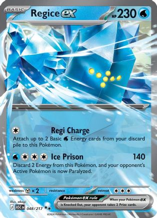 Regice ex 048 [ME Ascended Heroes]  - Holofoil