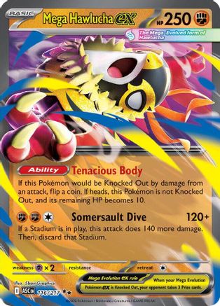 Mega Hawlucha ex 116/217 [ME Ascended Heroes]  - Holofoil