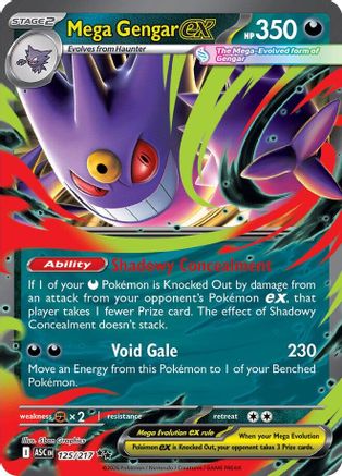 Mega Gengar ex 125/217 [ME Ascended Heroes]  - Holofoil