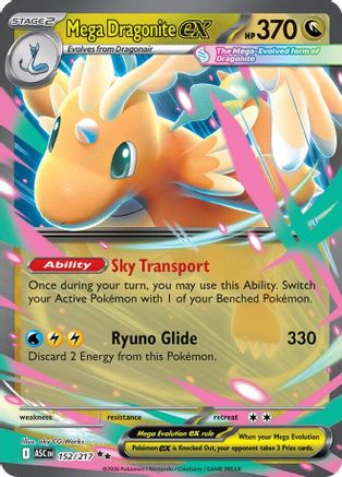 Mega Dragonite ex 152/217 [ME Ascended Heroes]  - Holofoil