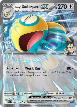 Larry's Dudunsparce ex 164 [ME Ascended Heroes]  - Holofoil