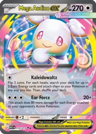 Mega Audino ex 172/217 [ME Ascended Heroes]  - Holofoil