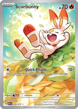 Scorbunny 225/217 [ME Ascended Heroes]  - Holofoil