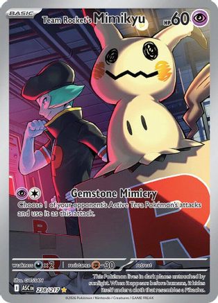 Team Rocket's Mimikyu 238/217 [ME Ascended Heroes]  - Holofoil