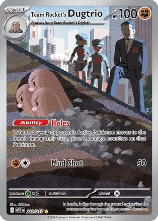 Team Rocket's Dugtrio 239/217 [ME Ascended Heroes]  - Holofoil