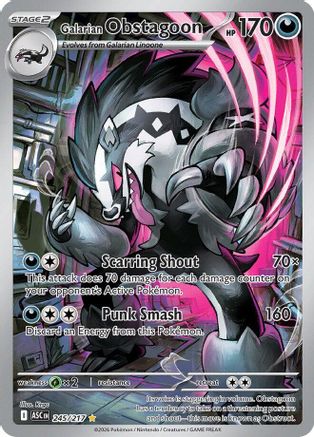 Galarian Obstagoon 245/217 [ME Ascended Heroes]  - Holofoil