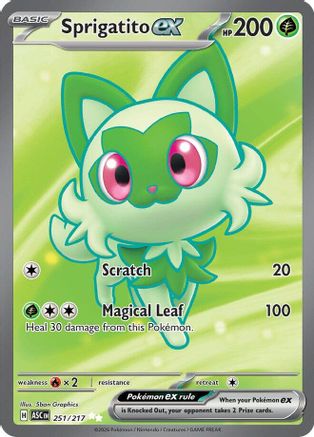 Sprigatito ex 251 [ME Ascended Heroes]  - Holofoil