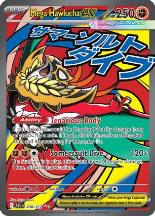 Mega Hawlucha ex 268/217 [ME Ascended Heroes]  - Holofoil