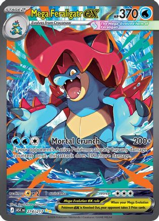 Mega Feraligatr ex 274/217 [ME Ascended Heroes]  - Holofoil