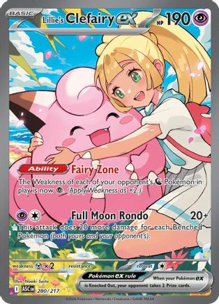 Lillie's Clefairy ex 280/217 [ME Ascended Heroes]  - Holofoil