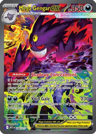Mega Gengar ex 284/217 [ME Ascended Heroes]  - Holofoil