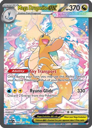 Mega Dragonite ex 290/217 [ME Ascended Heroes]  - Holofoil