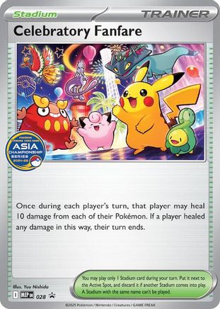 Celebratory Fanfare (Asia Championship Series 24-25) 028 [ME Mega Evolution Promo]