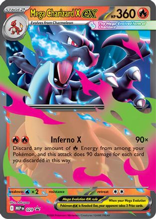 Mega Charizard X ex 029 [ME Mega Evolution Promo]  - Holofoil