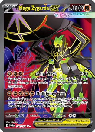 Mega Zygarde ex 104/088 [ME03 Perfect Order]  - Holofoil