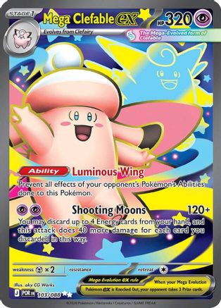 Mega Clefable ex 103/088 [ME03 Perfect Order]  - Holofoil