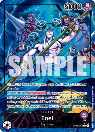 Enel (OP15-058) (Alternate Art) (OP15-058)  [Adventure on Kami's Island] Foil