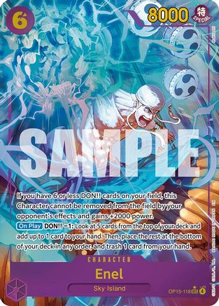 Enel (OP15-118) (Alternate Art) (OP15-118)  [Adventure on Kami's Island] Foil