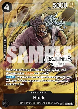 Hack (Regional Participation Pack 2026 Vol.1) (OP12-089)  [One Piece Promotion Cards] Foil