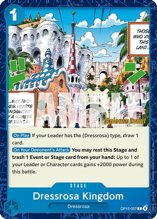 Dressrosa Kingdom (OP15-057)  [Adventure on Kami's Island Release Event Cards]