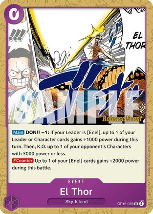 El Thor (OP15-075)  [Adventure on Kami's Island Release Event Cards]