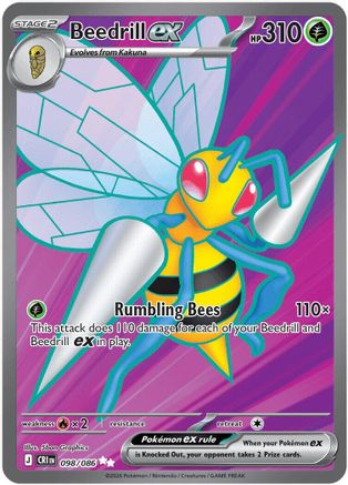 Beedrill ex 098/086 [ME04 Chaos Rising]  - Holofoil