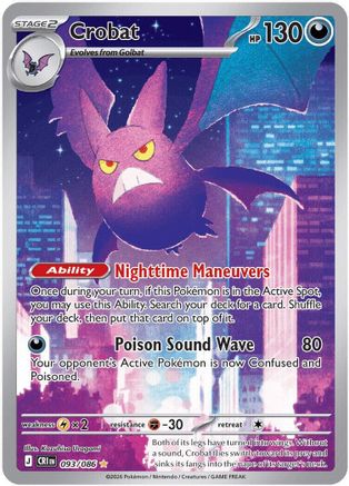 Crobat 093/086 [ME04 Chaos Rising]  - Holofoil